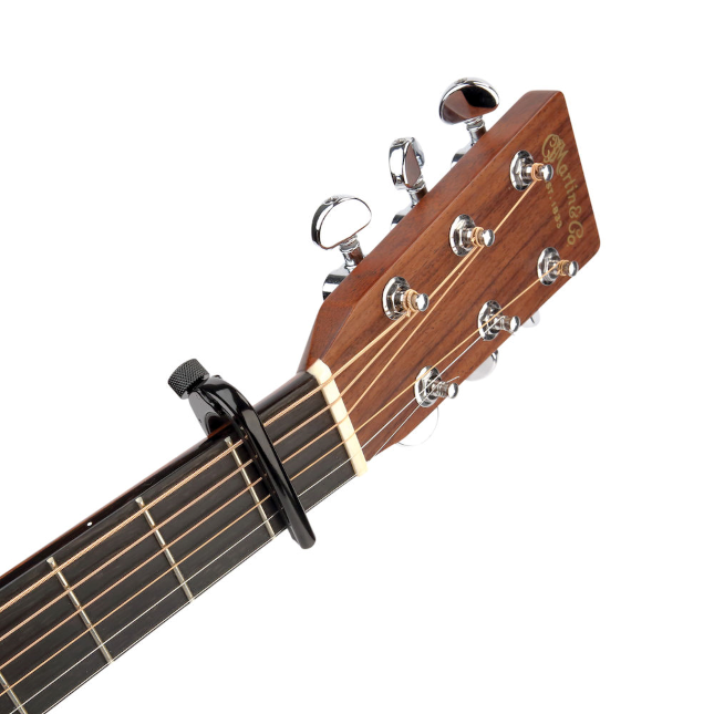 D’Addario Pro Capo – Black (Micrometer Adjustable Guitar Capo)